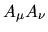 $A_\mu\partial_\nu$