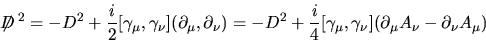 \begin{displaymath}
\sigma_{\mu\nu}=\frac i4[\gamma_\mu,\gamma_\nu]
\end{displaymath}