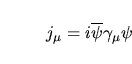 $\partial_\mu j^\mu=0$