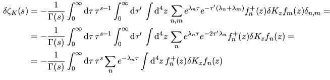 $\lambda_n\tau=\theta\Longrightarrow \tau=\theta\lambda_n^{-1}$