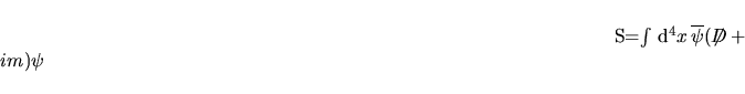 \begin{displaymath}D_\mu=\partial_\mu+i A_\mu,\quad \makebox{$\not\hskip-0.35em{D}\,$}=\gamma^\mu D_\mu.\end{displaymath}