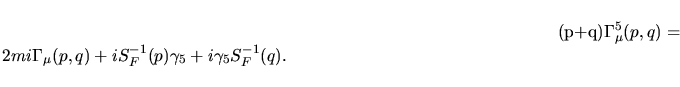 $\displaystyle \Gamma_\mu^5(p,q)$