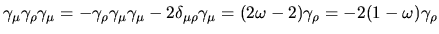 $\aligned
T_{\mu\rho\sigma}^{(2)}
&=e^2\mu^{3(2-\omega)}\displaystyle\int _0^1...
...a_\alpha\gamma_\rho\gamma_\beta
\gamma_\sigma\gamma_\delta]\biggr\}\endaligned$