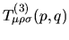 $\aligned T_{\mu\rho\sigma}^{(3)}
&=e^2\mu^{3(2-\omega)}\displaystyle\int _0^1{...
...ac{\Gamma(3-\omega)}{(4\pi)^\omega}
\dfrac1{D^{3-\omega}}\{\cdots\}\endaligned$