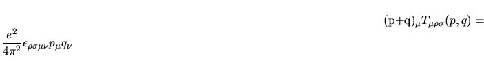 $(p+q)_\mu\Lambda^5_\mu$