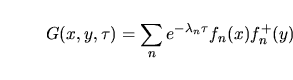 $\aligned \delta\zeta_K(s)&=\dfrac1{\Gamma(s)}\displaystyle\int _0^\infty{\rm d}...
...a_m)}f_n(x)f^+_n(z)\cdot\\
&\quad\cdot\delta K_z
f_m(z)f^+_m(x)
\endaligned$
