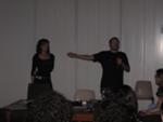 Mayhem e Silvia durante il loro talk