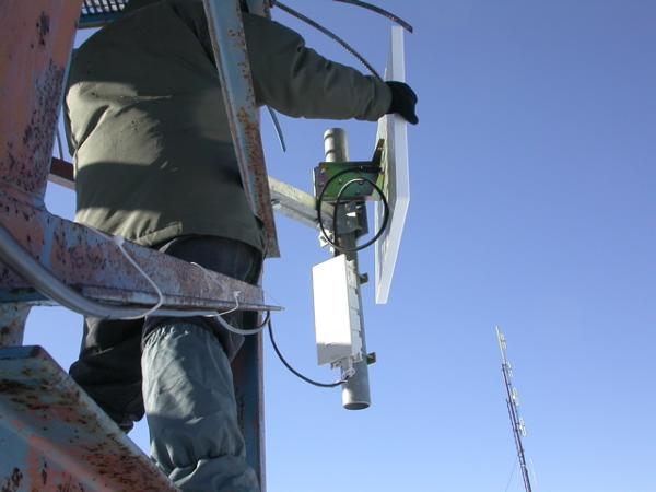 Posizionamento antenna sul traliccio
