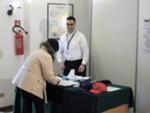 Banchetto accettazione visitatori