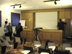 Preparazione palco