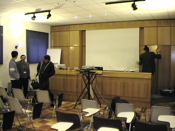 Preparazione palco