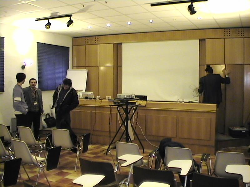 Preparazione palco