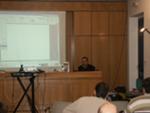 Emiliano durante la sua presentazione