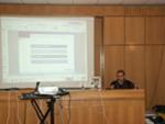 Emiliano durante la sua presentazione