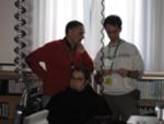 Fabio a destra e maury confabulano