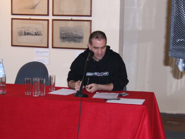 Emiliano Bruni durante il suo intervento